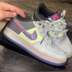 Nike Air Force 1 Low GS ‘Dunk It’ Grey & Purple